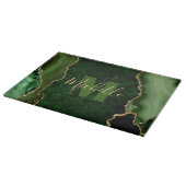 Marbour-Monogram für den grünen und goldenen Glitz Schneidebrett (Ecke)