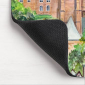 Marburg Altstadt Deutschland Stadtbild Malerei Mousepad (Ecke)