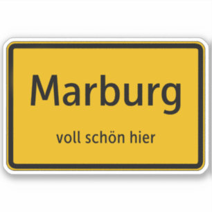 Marburg Aufkleber Sticker Autoaufkleber