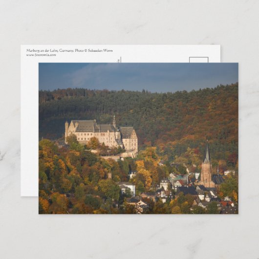 Marburg Deutschland Postkarte (Vorne/Hinten)