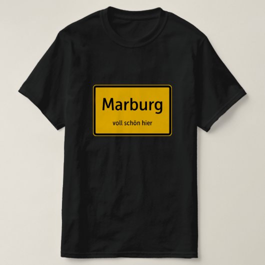 Marburg Herren Männer T-Shirt Tshirt Shirt (Design vorne)