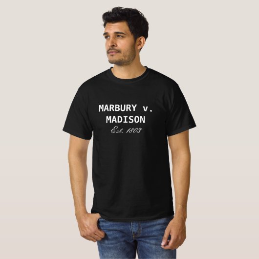 Marbury / Madison Est. 1803 Überprüfung der Rechts T-Shirt (Vorne ganz)