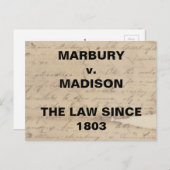 Marbury Madison Karos and Balances Resistance Postkarte (Vorne/Hinten)