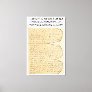 Marbury V. Madison, 5 US 137 (1803) Leinwanddruck