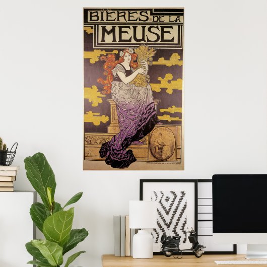 Marc Auguste Bastard Bieres De La Meuse Poster (Heimbüro)
