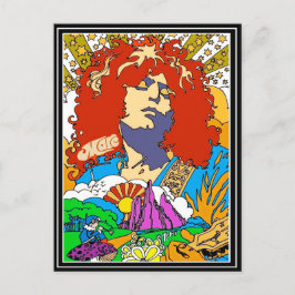 Marc Bolan Pop Art Feiertagspostkarte