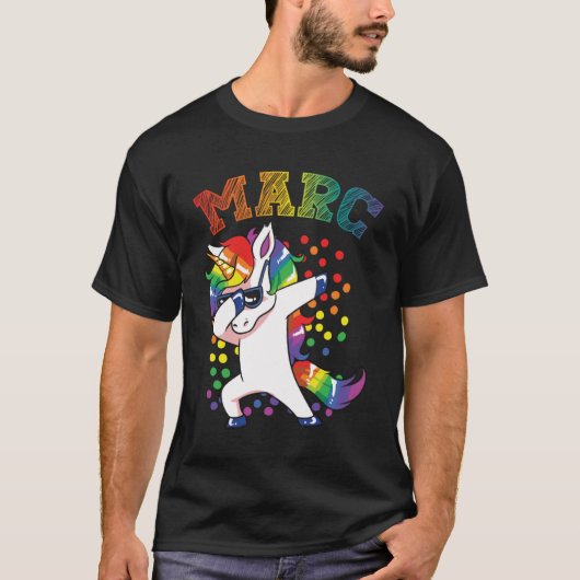 Marc Dabbing Unicorn T-Shirt (Vorderseite)