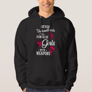 Marc der Girls-Waffen-Farbwächter nie unterschätze Hoodie
