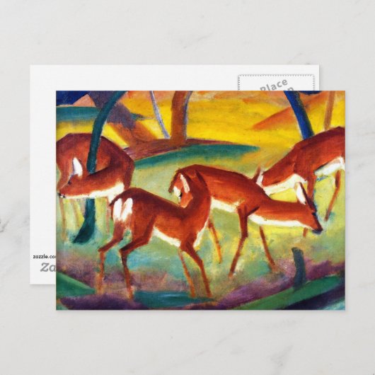 Marc - Rotwild I Postkarte (Vorne/Hinten)