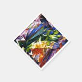 Marc - Vögel, farbenfrohe Kunstmalerei Serviette (Ecke)