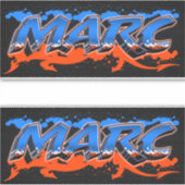 Marc Vorname Name Graffiti Aufkleber Sticker (Vorderseite)