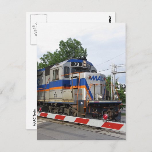 MARC-Zug Postkarte (Vorne/Hinten)