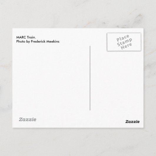 MARC-Zug Postkarte (Rückseite)