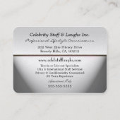 Marcee persönlicher Assistenten-beruflicher runder Visitenkarte (Rückseite)