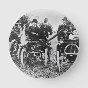 Marcel (d.1903) and Louis (1877-1944) Renault driv Runde Wanduhr