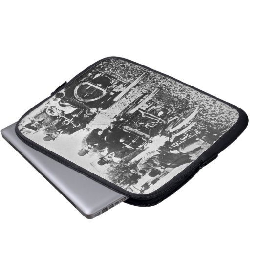 Marcel (d.1903) und Louis (1877-1944) Renault driv Laptopschutzhülle (Vorne Knopf)