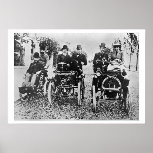 Marcel (d.1903) und Louis (1877-1944) Renault driv Poster (Vorne)