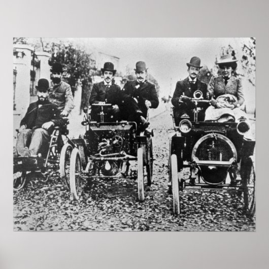 Marcel (d.1903) und Louis (1877-1944) Renault driv Poster (Vorne)