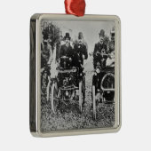 Marcel (d.1903) und Louis (1877-1944) Renault driv Silbernes Ornament (Rechts)