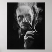 Marcel Duchamp (mit Pfeife) Kunstdruckerei Poster (Vorne)
