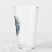 Marcel Duchamp Rotorelief BLUE Pint Glass Glas (Links)