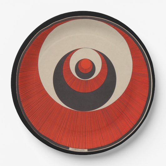 Marcel Duchamp Rotorelief MINOTAURE Papierplatte Pappteller (Vorderseite)