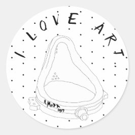 Marcel Duchamp Runder Aufkleber