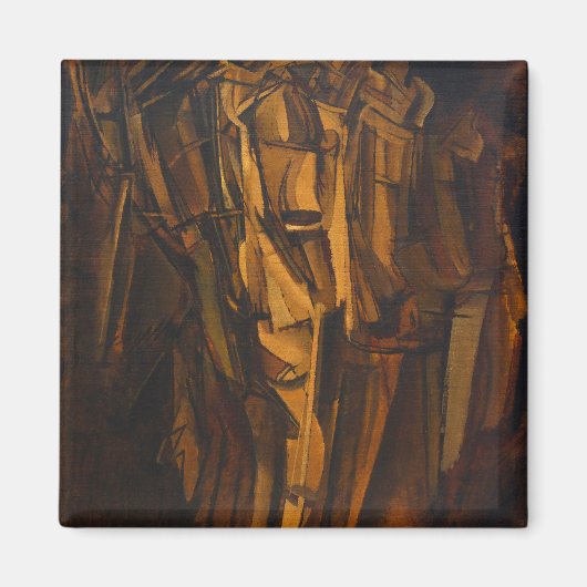 Marcel Duchamp Sad Young Man in einem Zug Magnet (Vorne)