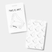 Marcel Duchamp's Fountain R.Mutt 1917 Ausweis (Vorder- & Rückseite)