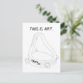 Marcel Duchamp's Fountain R.Mutt 1917 Einladungspostkarte (Stehend Vorderseite)