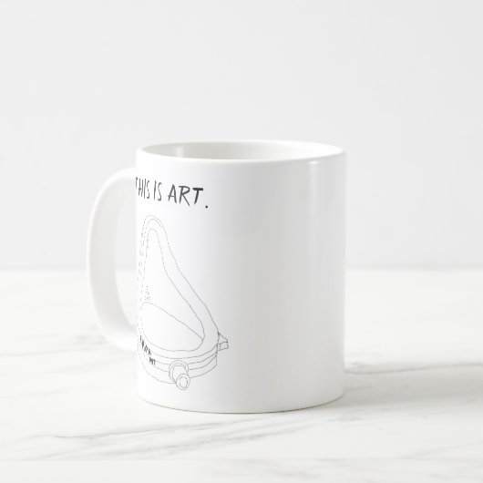 Marcel Duchamp's Fountain R.Mutt 1917 Kaffeetasse (Vorderseite Links)
