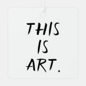 Marcel Duchamp's Fountain R.Mutt 1917 Ornament Aus Metall (Rückseite)