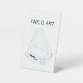 Marcel Duchamp's Fountain R.Mutt 1917 Sockelschild (Vorderseite)