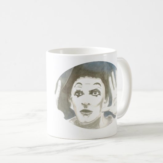 Marcel Marceau benötigt keine Wörter Kaffeetasse (VorderseiteRechts)