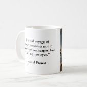 Marcel Proust Berühmtes Reiseangebot Kaffeetasse (Vorderseite Links)