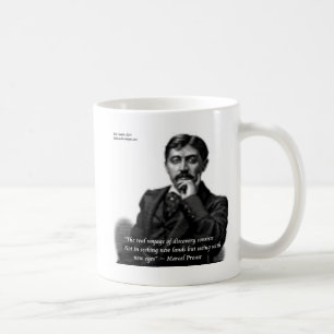 Marcel Proust & berühmtes Zitat Kaffeetasse