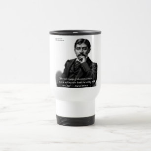 Marcel Proust & berühmtes Zitat Reisebecher