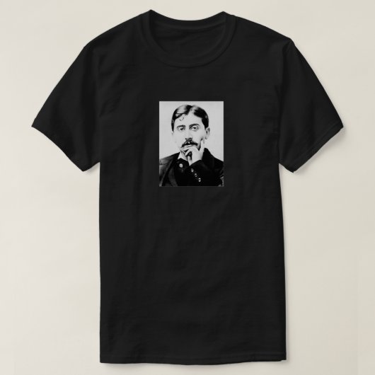 Marcel Proust black and white T-Shirt (Design vorne)