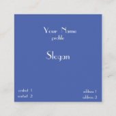 Marcel Proust in Paris - Fantasy Art Quadratische Visitenkarte (Rückseite)