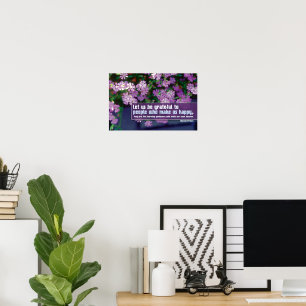 Marcel Proust Inspiration Zitat "Dankbar" Poster