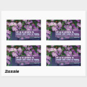 Marcel Proust Inspiration Zitat "Dankbar" Rechteckiger Aufkleber (Blatt)