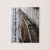 Marcel Proust inspirierendes Zitat "Neue Augen" Puzzle (Vertikal)