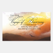 Marcel Proust inspirierendes Zitat "Neue Augen" Rechteckiger Aufkleber (Vorderseite)