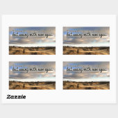 Marcel Proust inspirierendes Zitat "Neue Augen" Rechteckiger Aufkleber (Blatt)