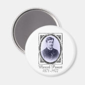 Marcel Proust Magnet (Vorderseite/Rückseite)
