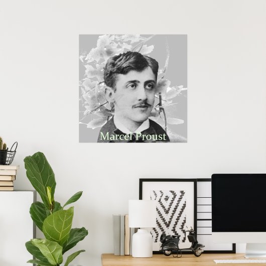 Marcel Proust Poster (Heimbüro)