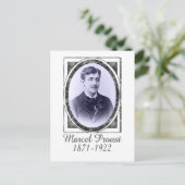 Marcel Proust Postkarte (Stehend Vorderseite)