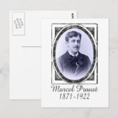 Marcel Proust Postkarte (Vorne/Hinten)