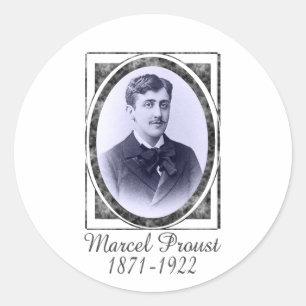 Marcel Proust Runder Aufkleber