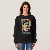 Marcel Proust Vintage Farben Sweatshirt (Vorne ganz)